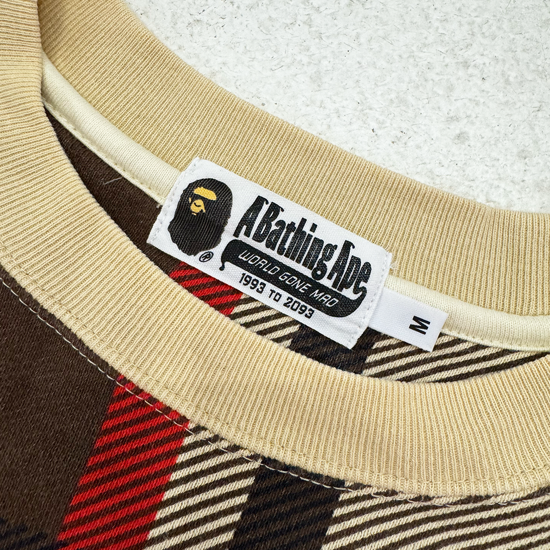 BAPE Check Tartan Wide Fit Sweater (M)