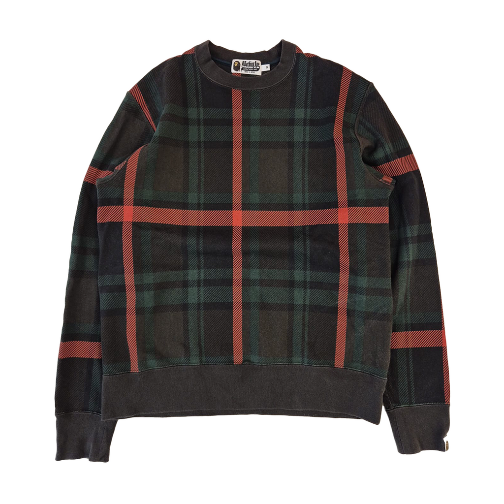 BAPE Check Tartan Sweater (M)