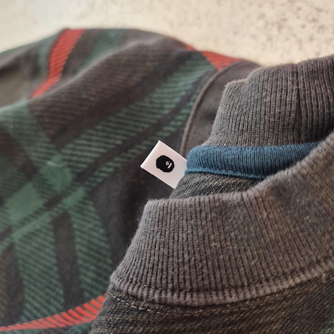BAPE Check Tartan Sweater (M)