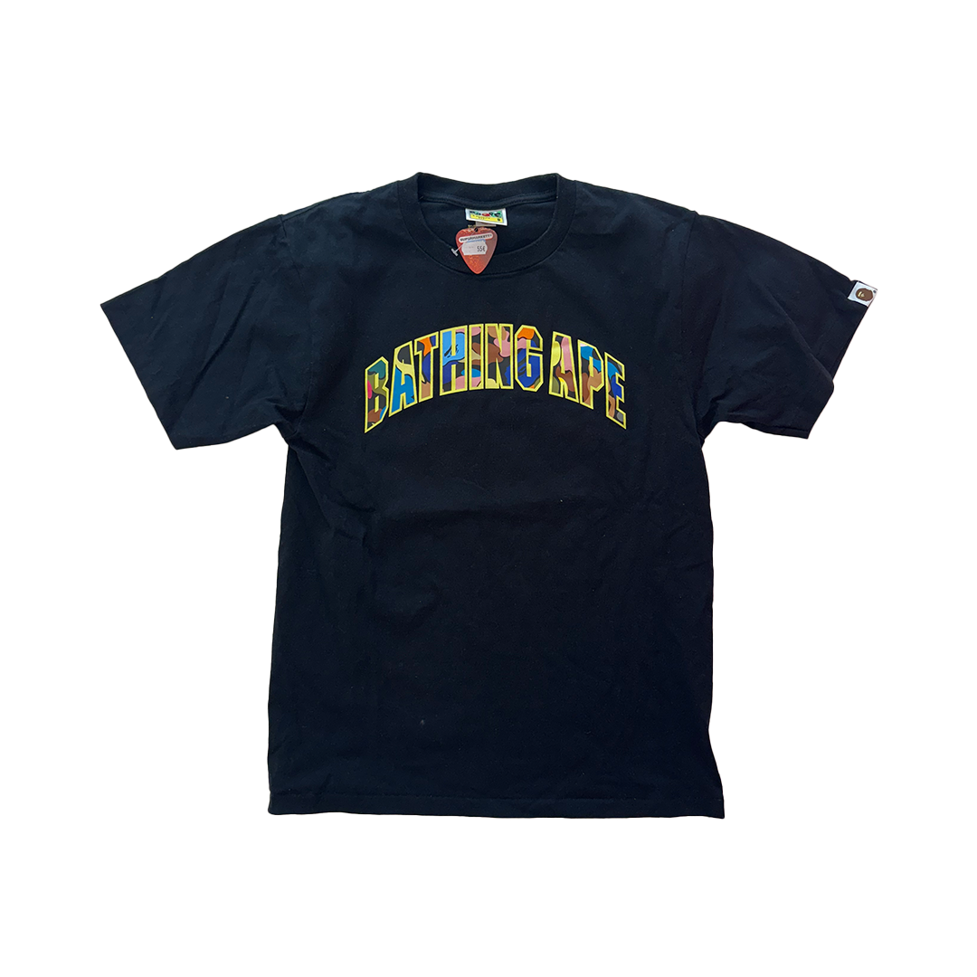 BAPE Arch Logo Multicolor Black Tee (S)