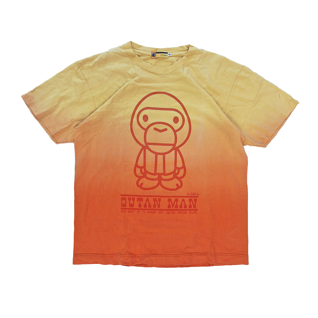 BAPE 2001 Gutan Man Gradient Tee (L)