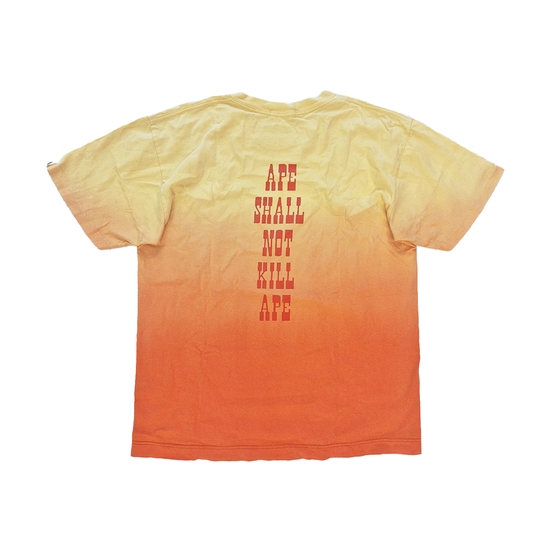 BAPE 2001 Gutan Man Gradient Tee (L)