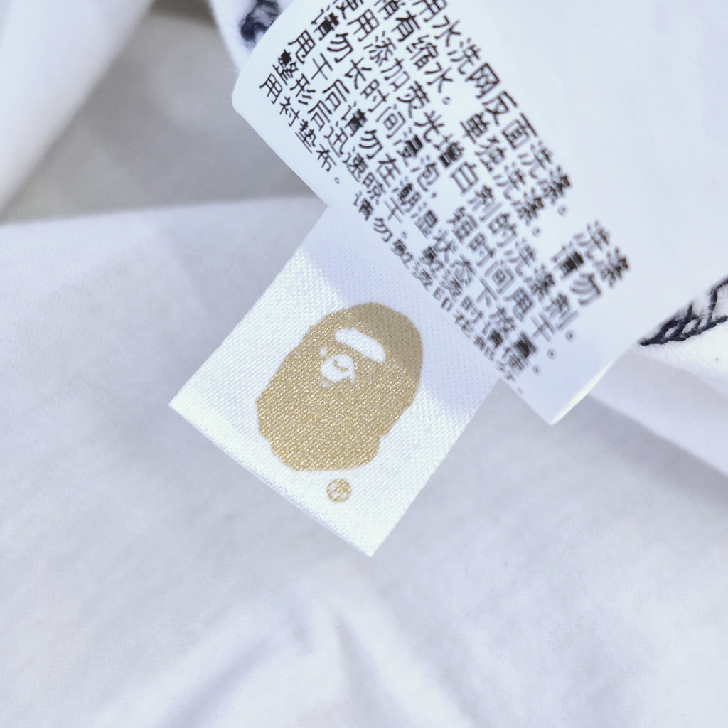 BAPE College & Big Head Relaxed Split Tee (L)