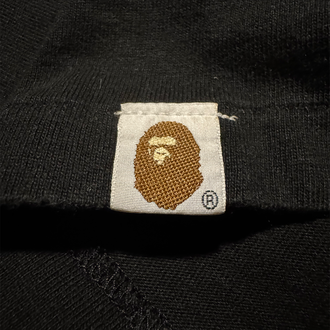 BAPE Bathing Ape Spellout Black Tee (M)