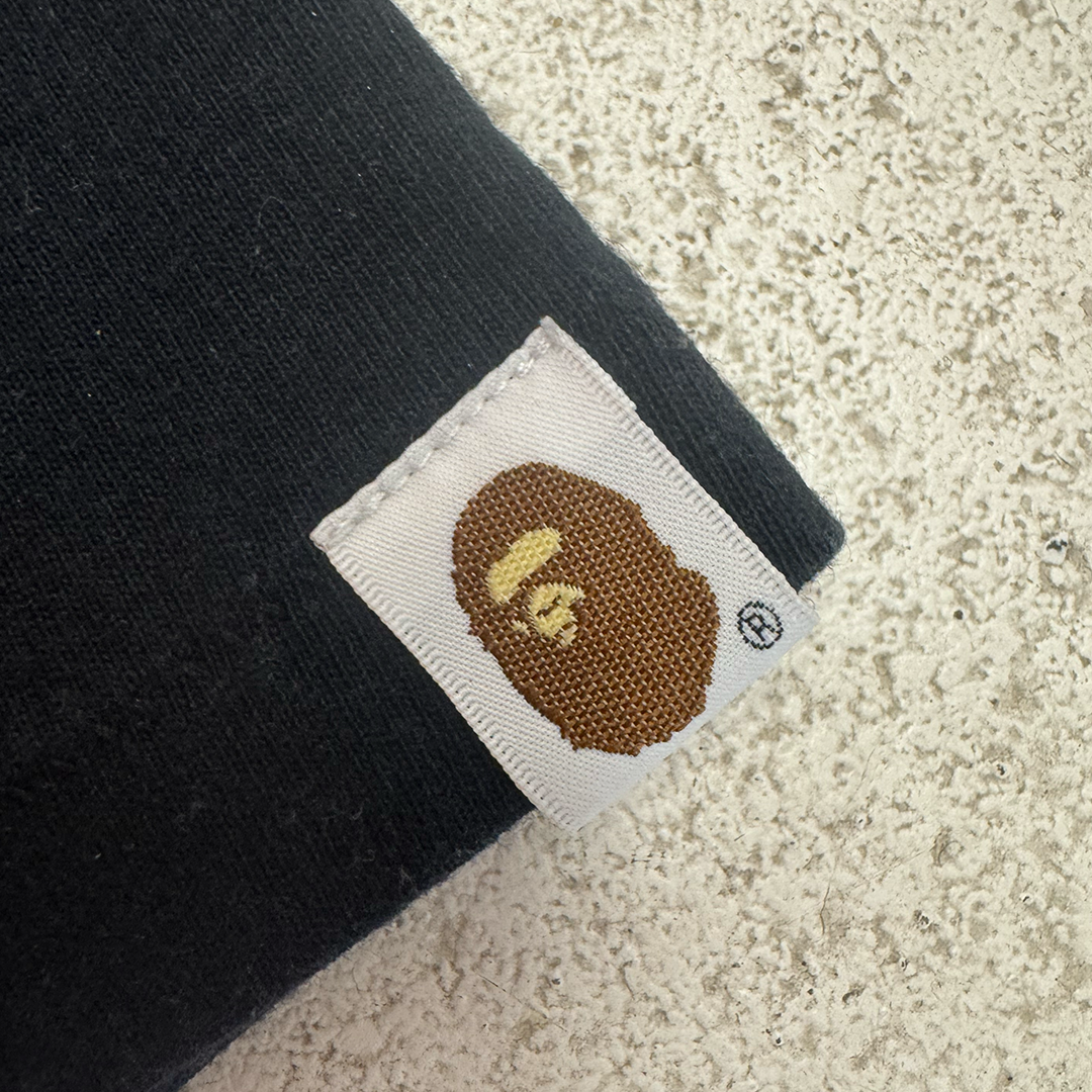 BAPE Camo College Black Tee (L)