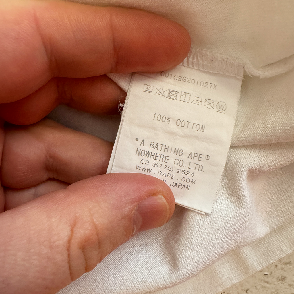 BAPE 27th Anniversary White Tee (S)