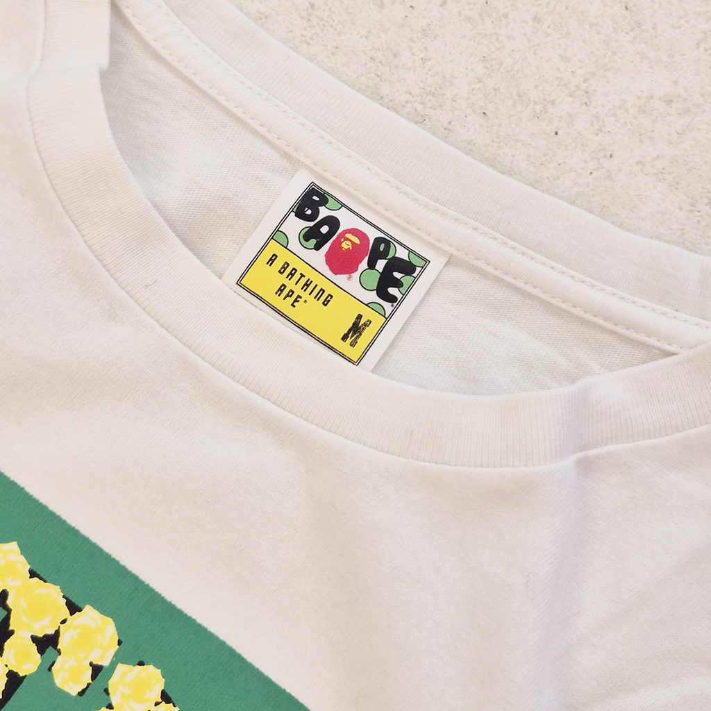 BAPE College Roses White Tee (M)