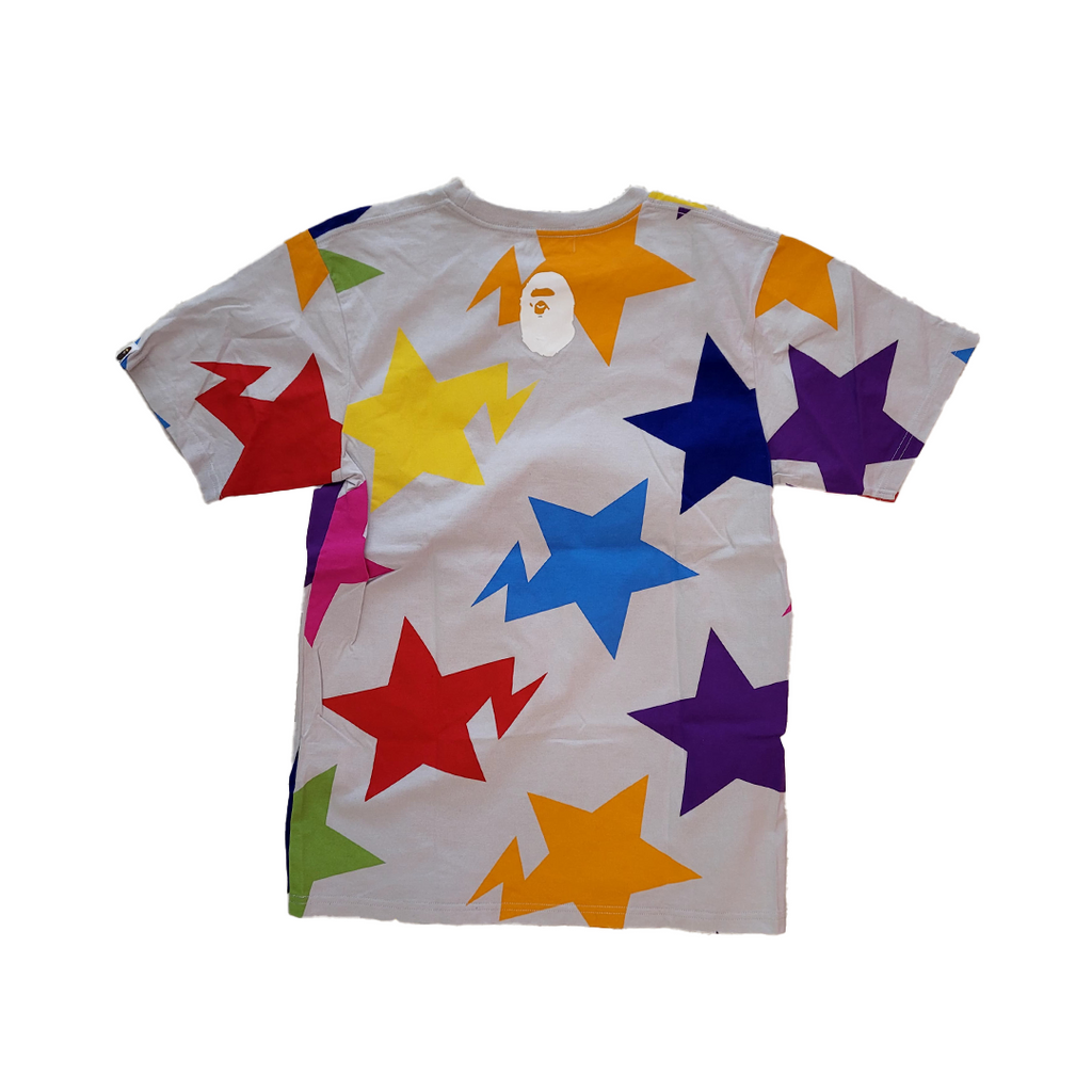 BAPE Bapesta Stars White Tee (S)