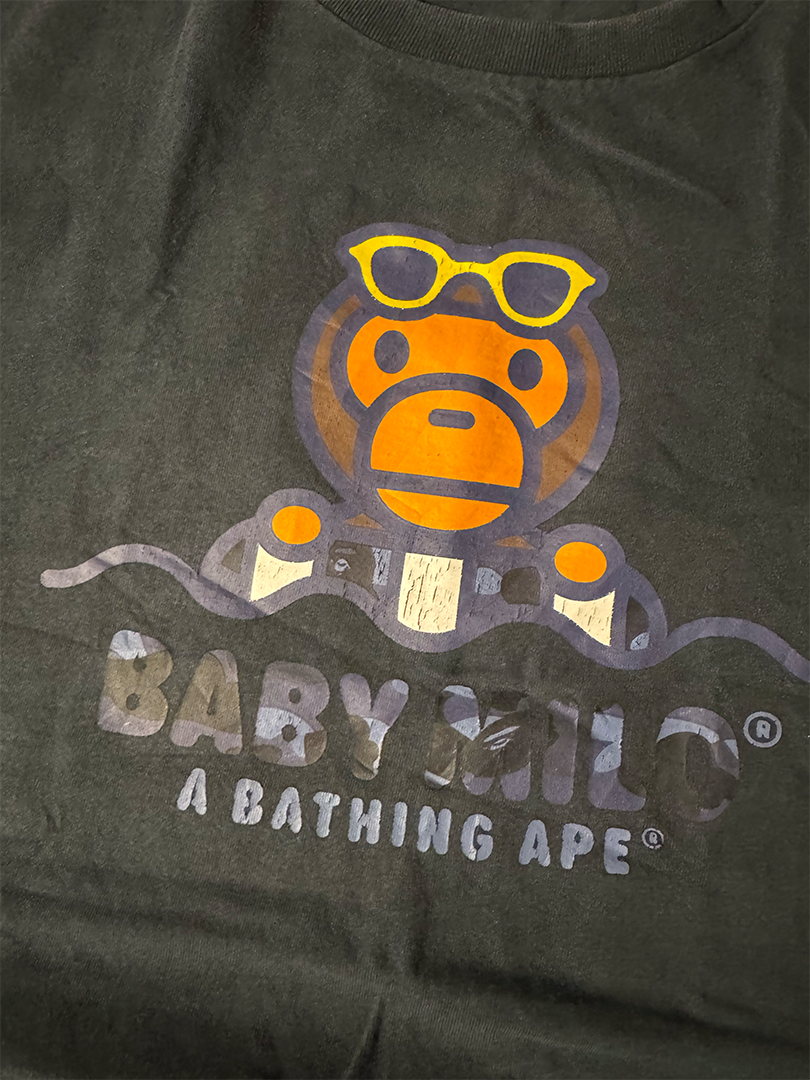 BAPE Baby Milo Float Black Tee (XL)