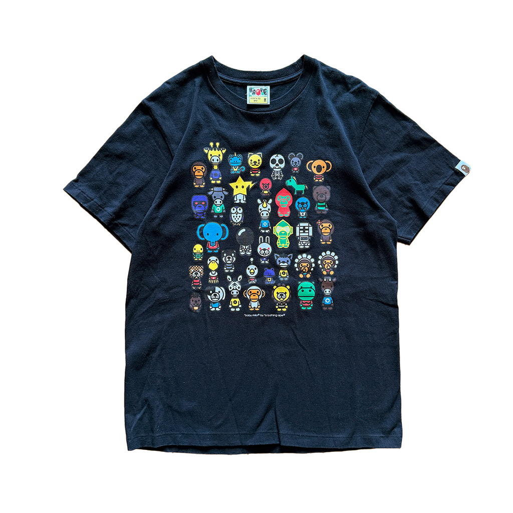 BAPE Baby Milo & Friends Black Tee (M)