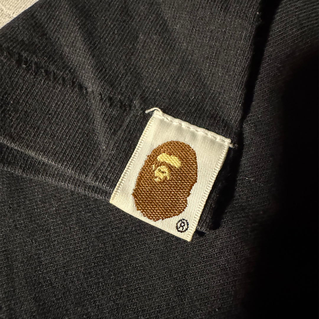 BAPE Camo Big Head Black Tee (S)