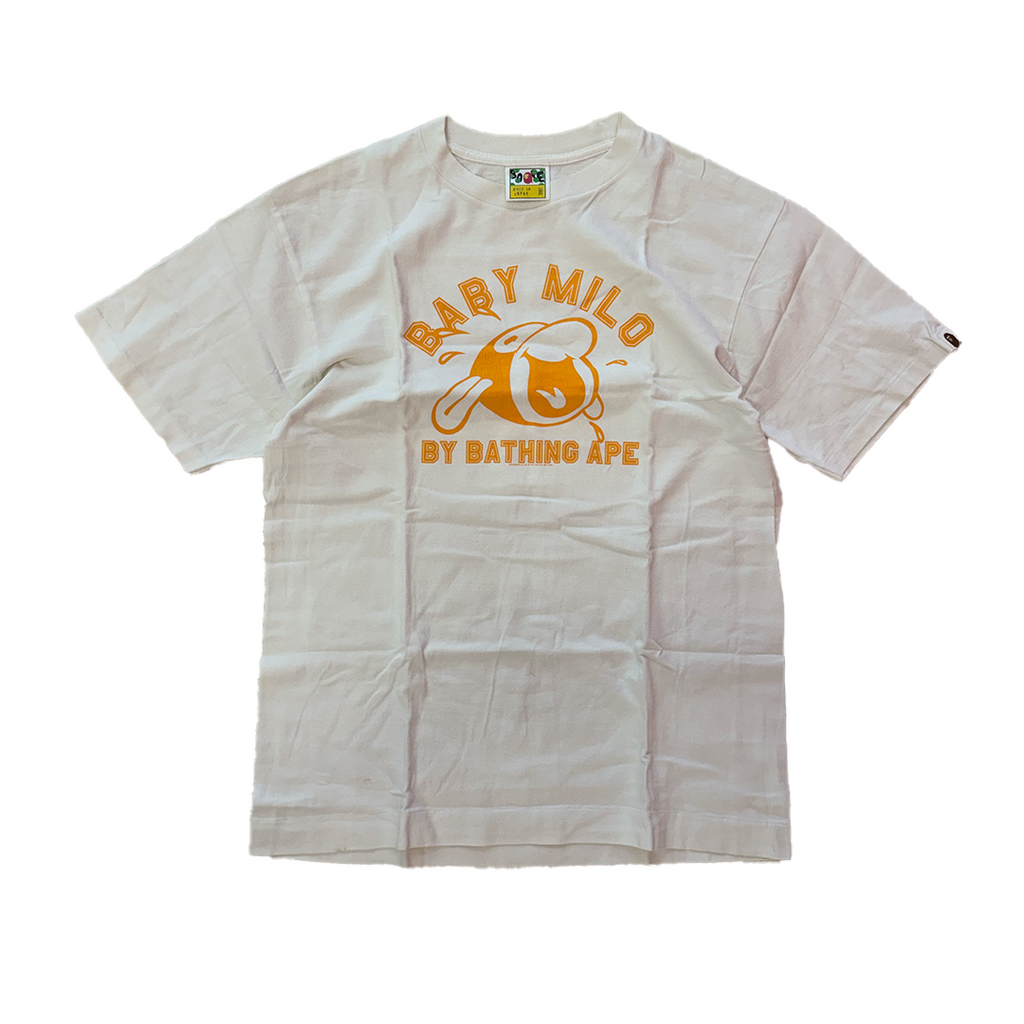 BAPE Baby Milo Laughing White Tee (M)