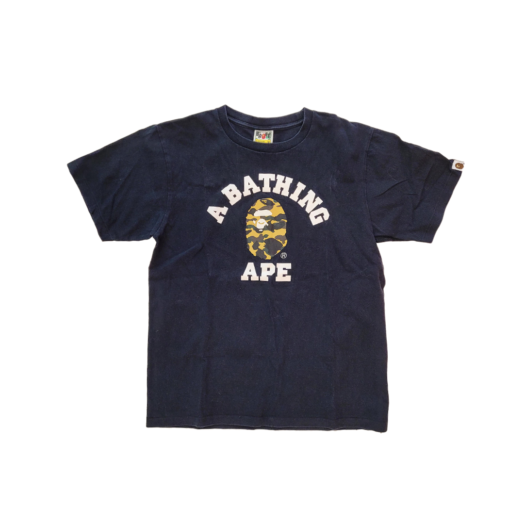 BAPE College Camo Black Tee (M)
