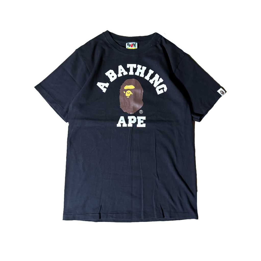 BAPE College Black Tee (S)