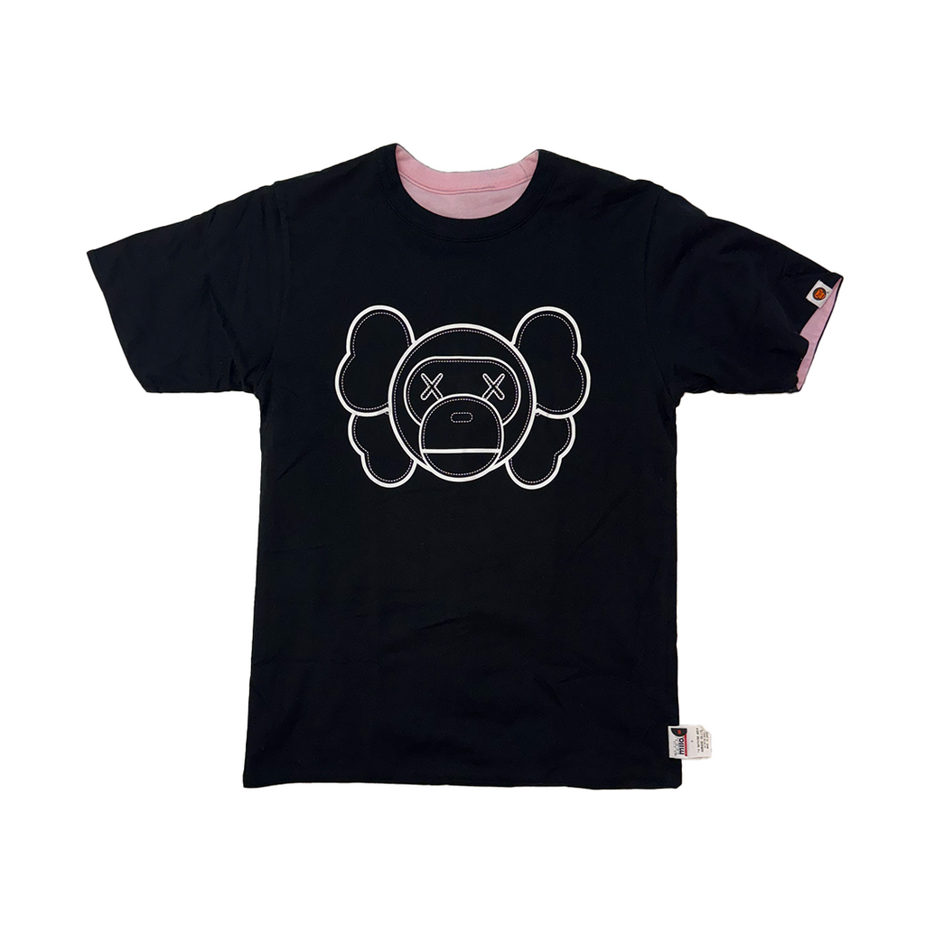 BAPE x Kaws Early 2000 Reversible Pink or Grey Tee (S)