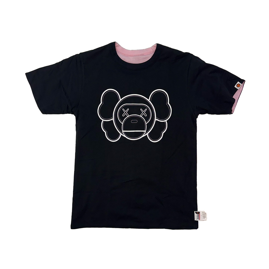 BAPE x Kaws Early 2000 Reversible Pink or Grey Tee (S)