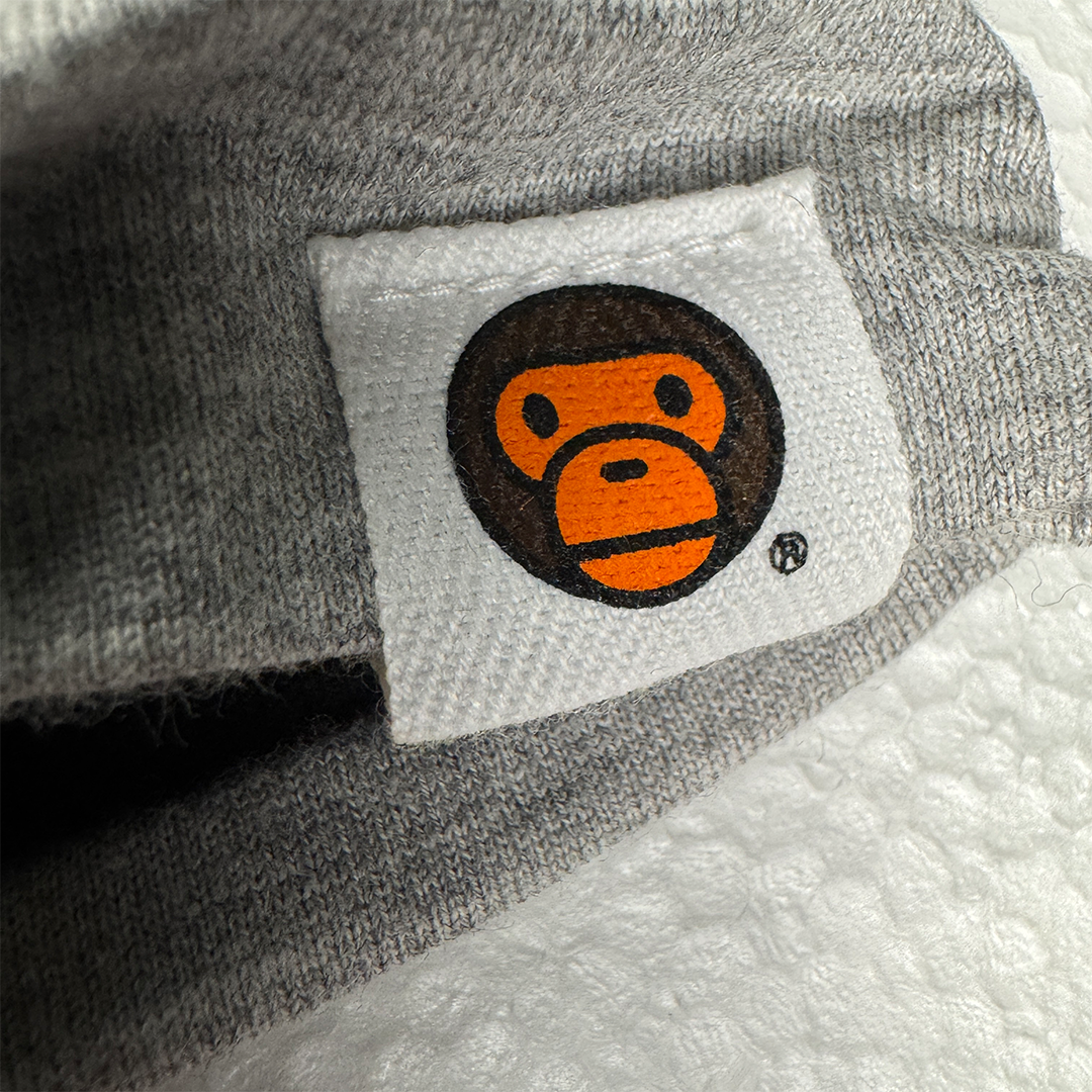 BAPE Baby Milo Reversible Vintage Grey / Lined Tee (S)