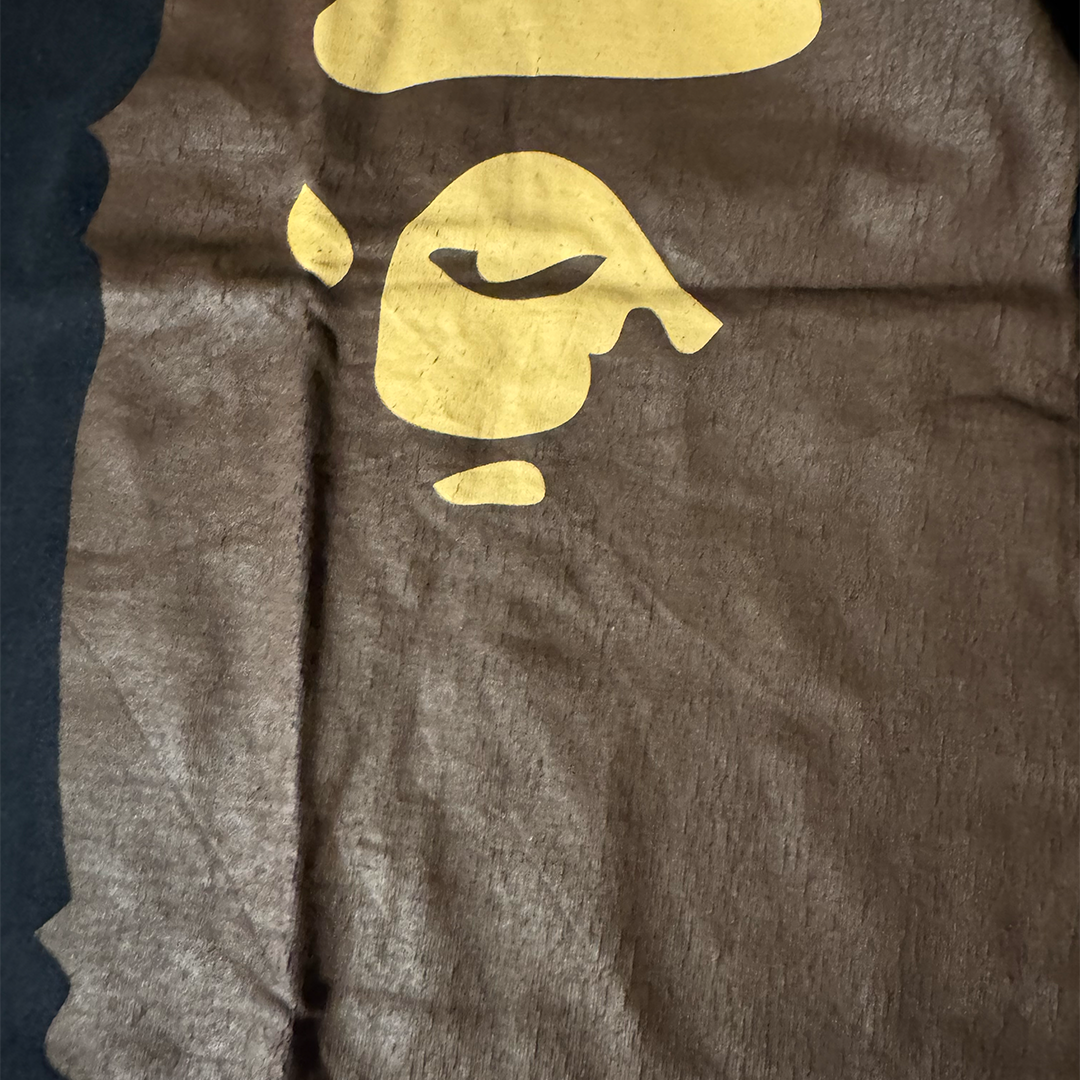 BAPE Big Head Side Print Black Tee (XL)