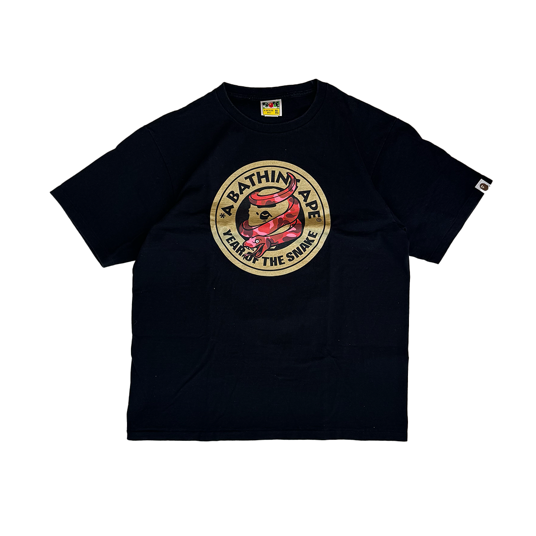 BAPE Year of the Snake Black Tee (XL)