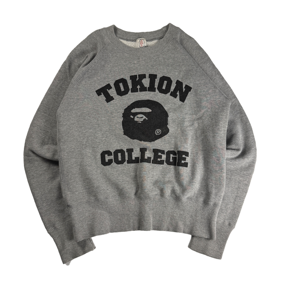 BAPE x Tokion College Grey Sweater (S)