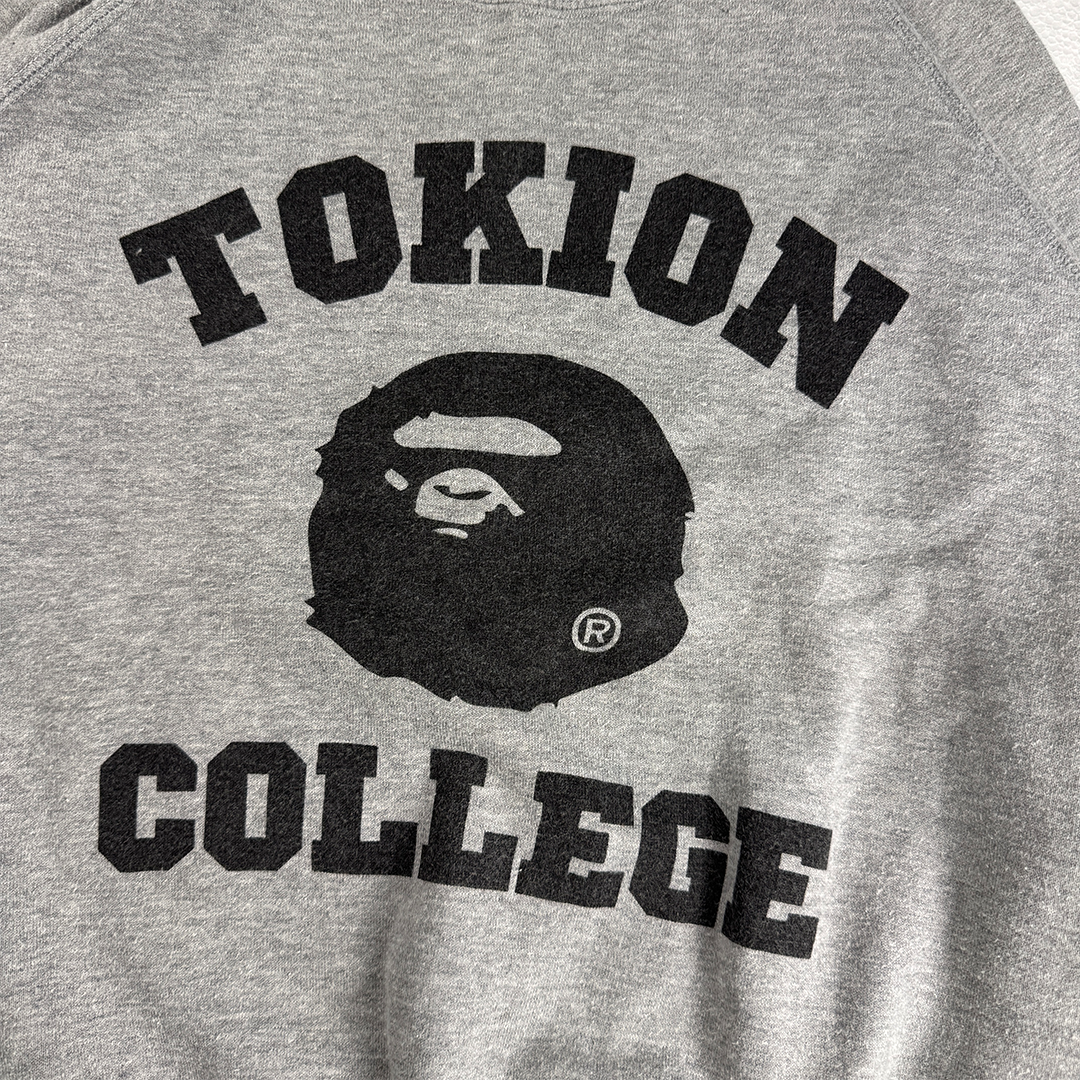 BAPE x Tokion College Grey Sweater (S)