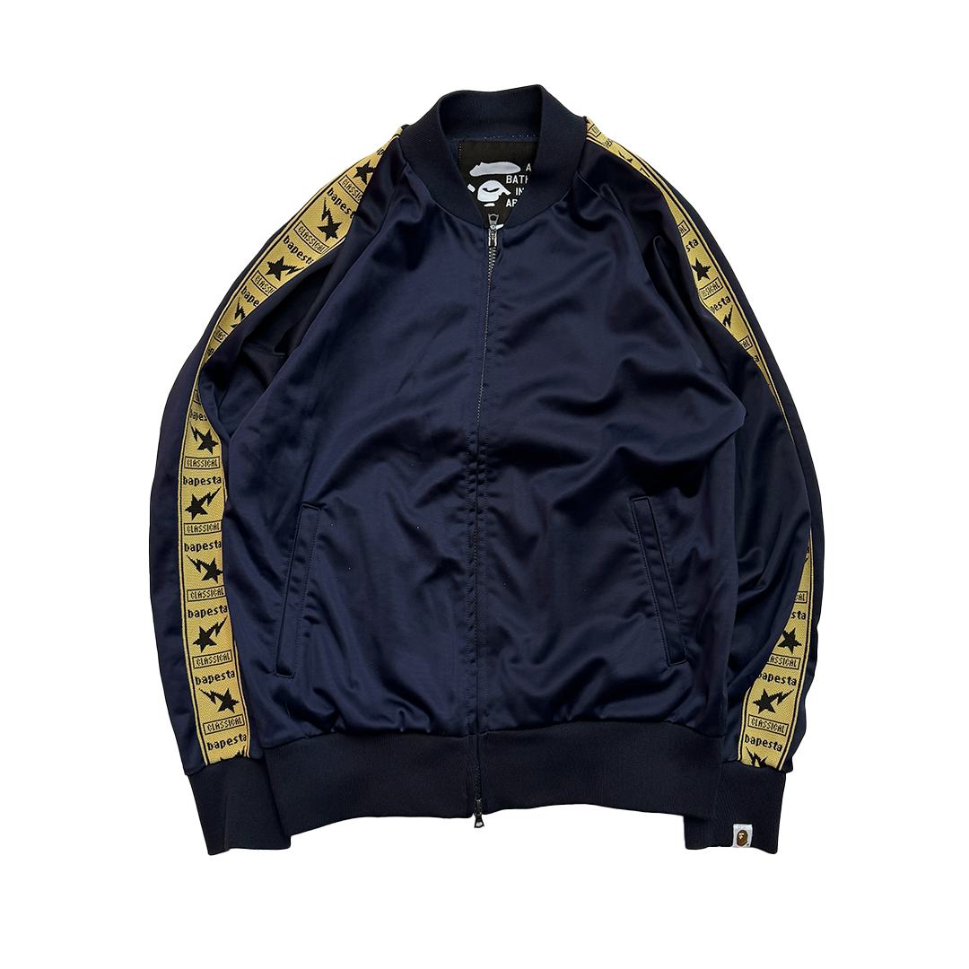 BAPE Vintage 90s Navy Track Jacket (M)