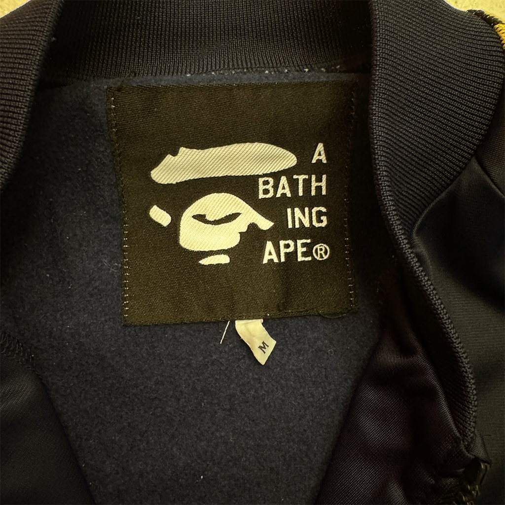 BAPE Vintage 90s Navy Track Jacket (M)