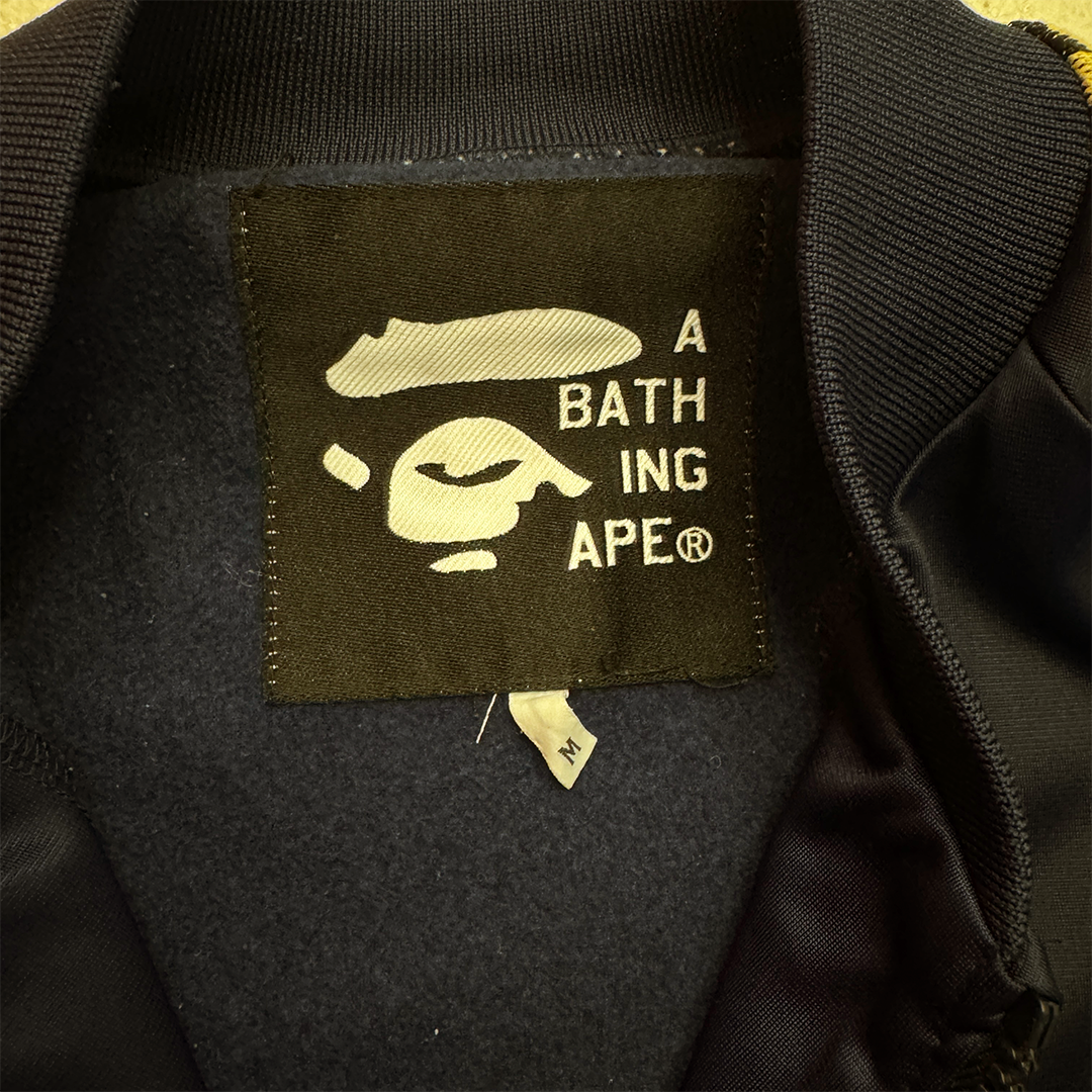 BAPE Vintage 90s Navy Track Jacket (M)