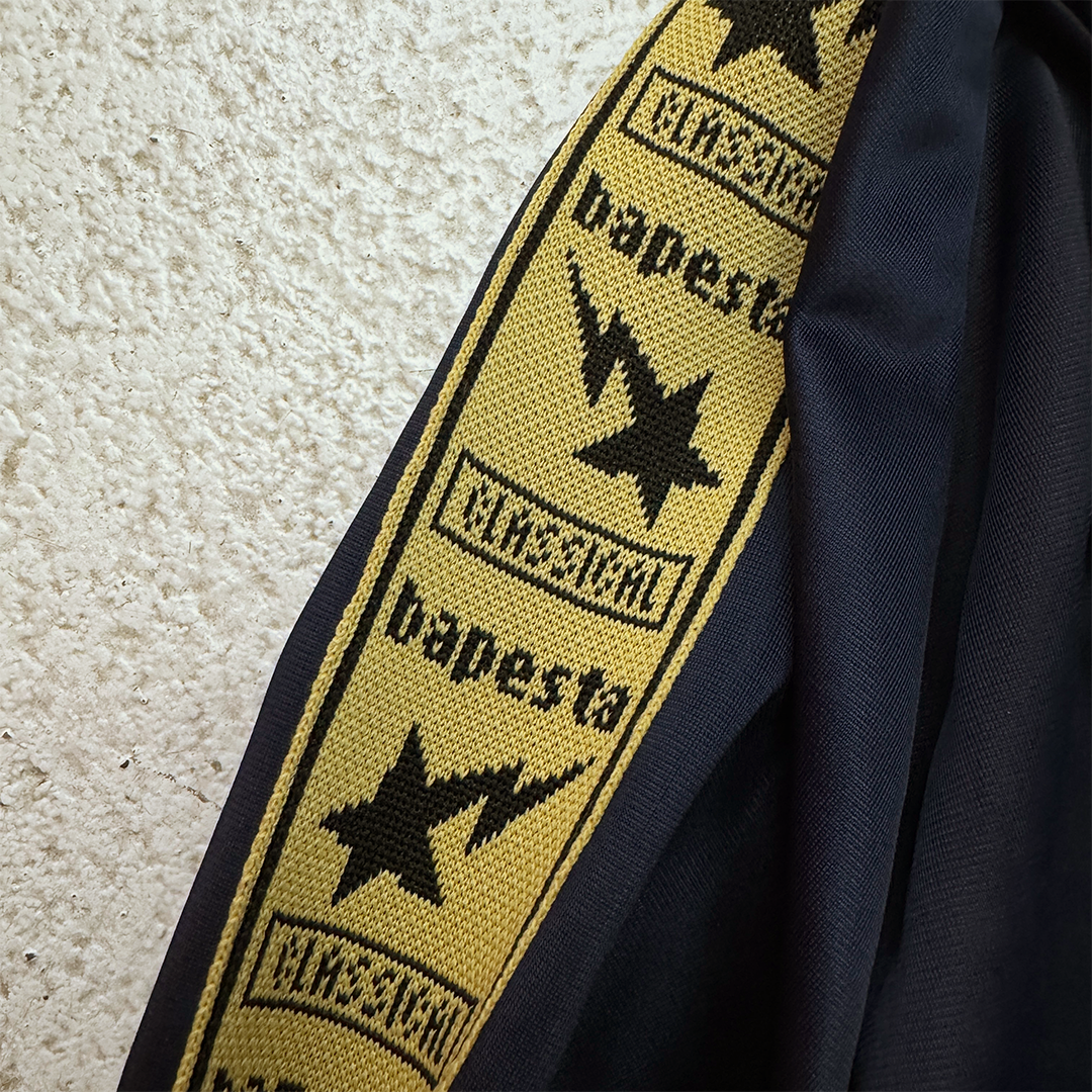 BAPE Vintage 90s Navy Track Jacket (M)