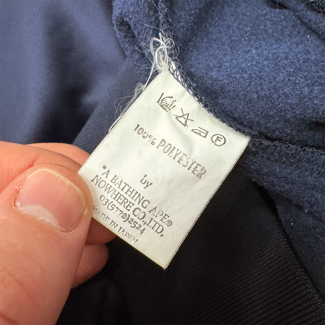 BAPE Vintage 90s Navy Track Jacket (M)