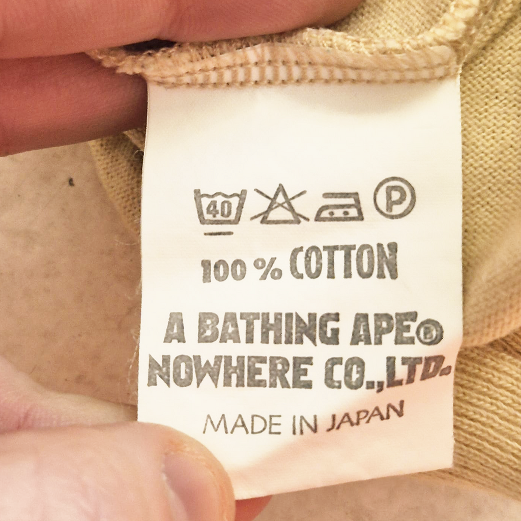 BAPE 90s Turtleneck Vintage Beige Sweater (M)