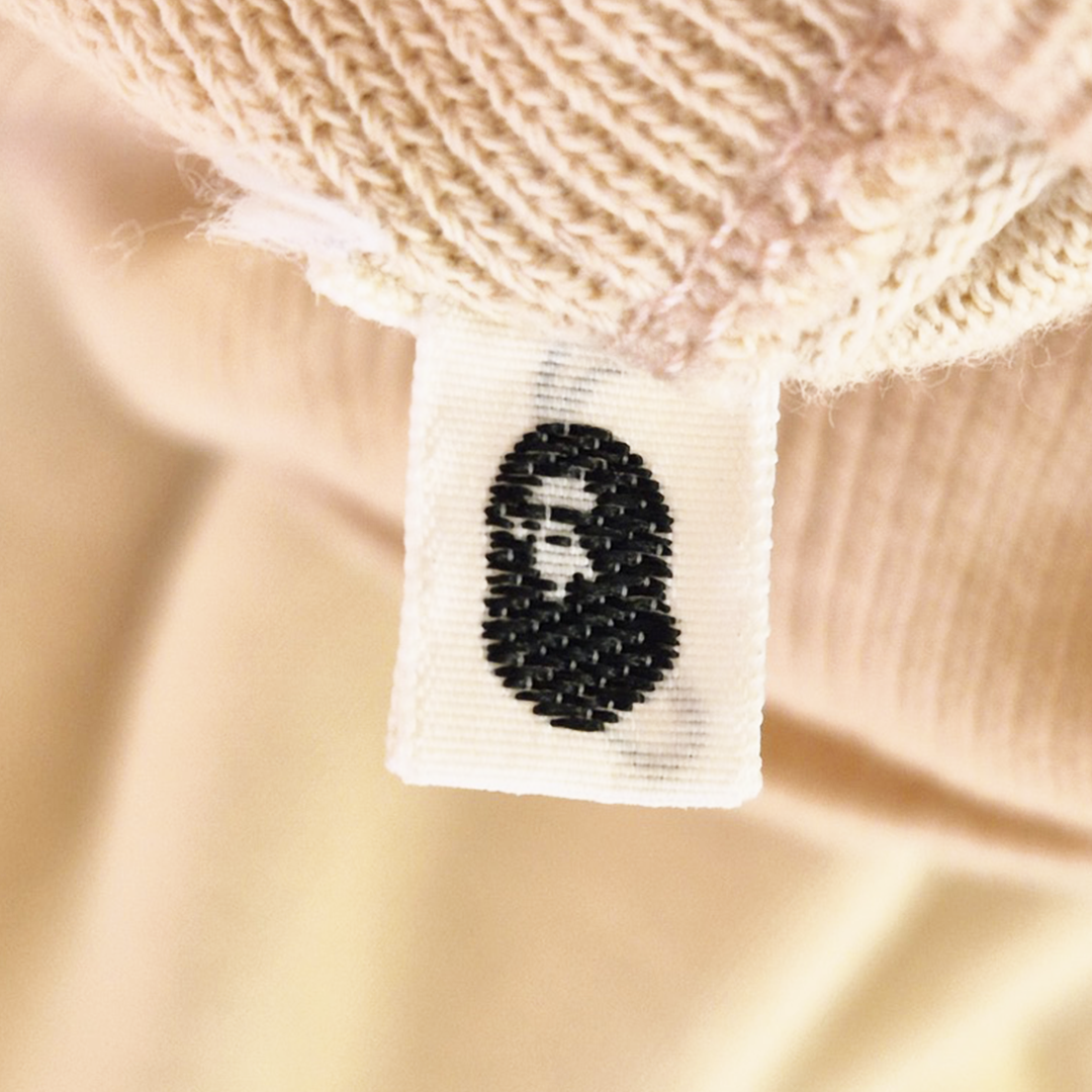 BAPE 90s Turtleneck Vintage Beige Sweater (M)