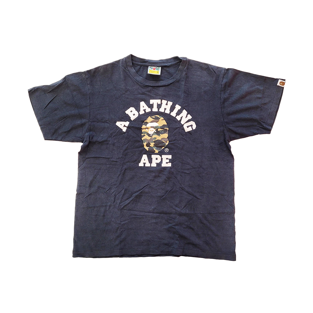 BAPE Camo College Black Tee (M)