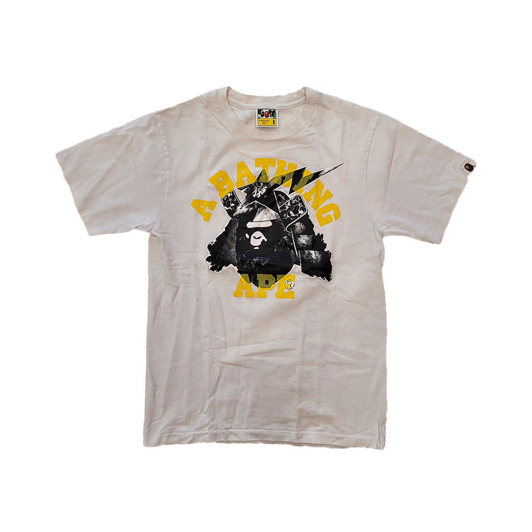 BAPE Kabuto College White Tee (S)