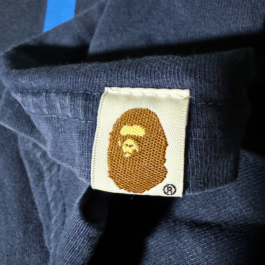 BAPE Spellout Gradient Blue Tee (M)