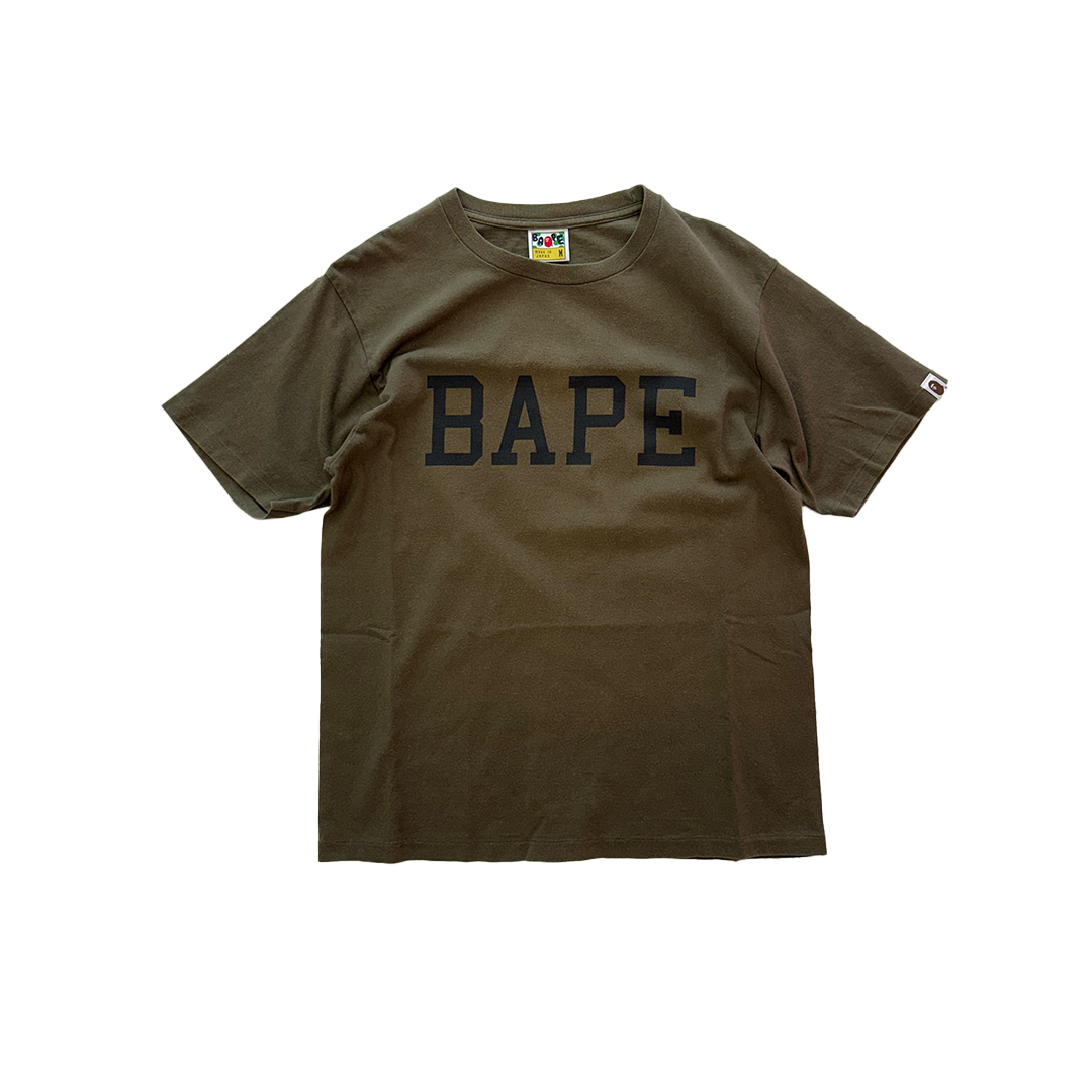 BAPE University Olive Tee (M)