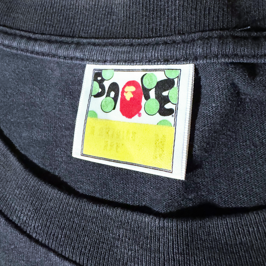 BAPE Camo College Glow In The Dark Black Tee (M)