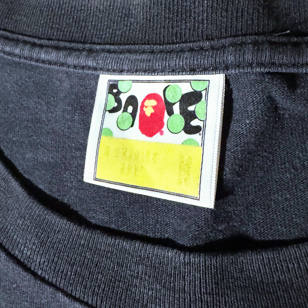 BAPE Camo College Glow In The Dark Black Tee (M)