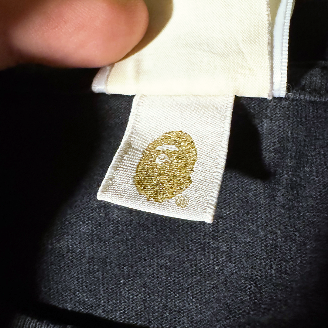 BAPE Camo College Glow In The Dark Black Tee (M)