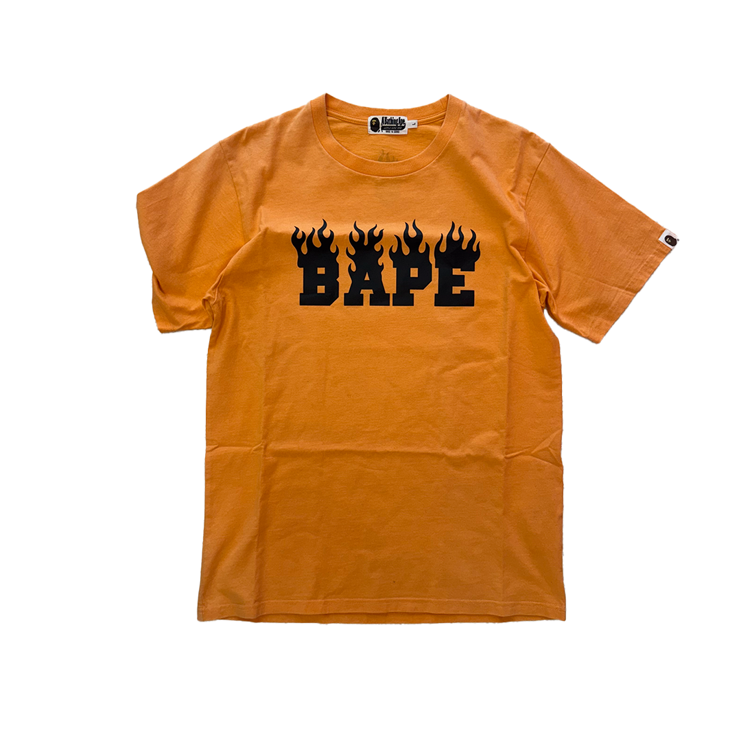 BAPE Flame Tee Orange (M)