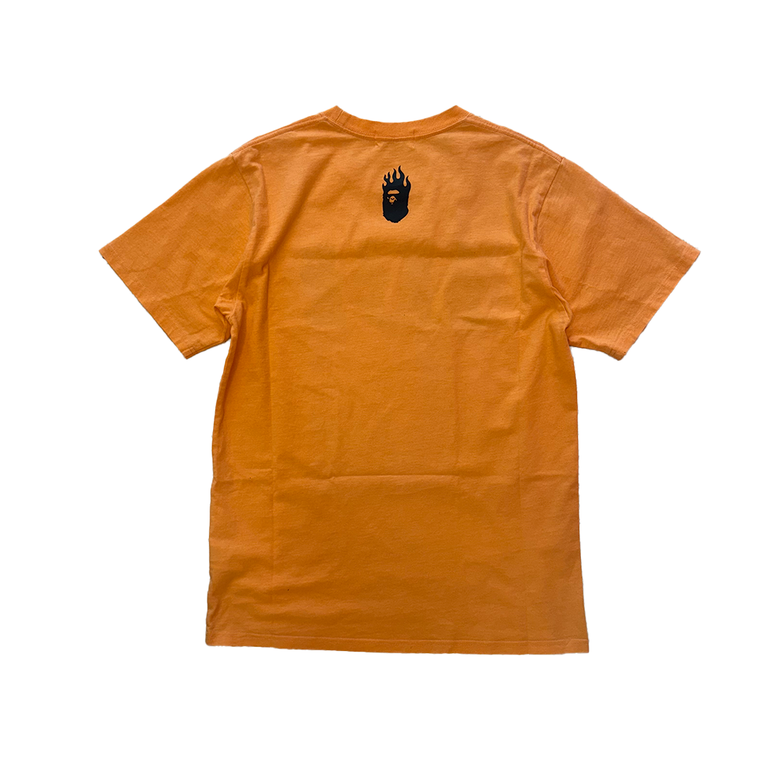 BAPE Flame Tee Orange (M)