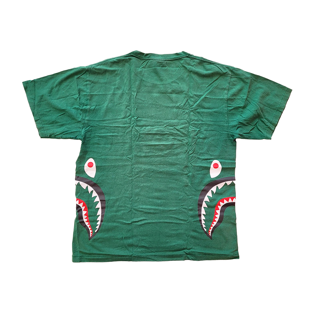 BAPE Shark Side Print Green Tee (XL)
