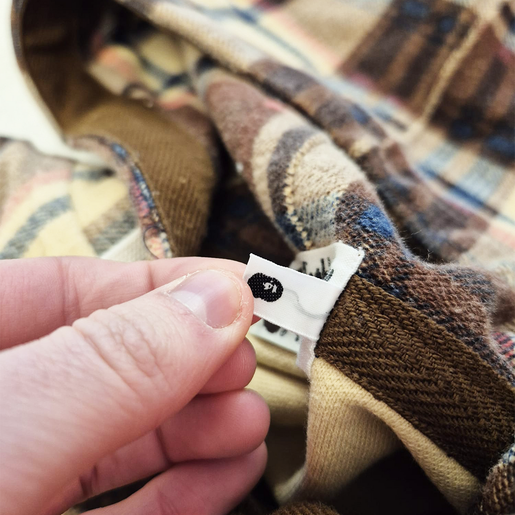 BAPE Plaid Checked Zip Hoodie (L)