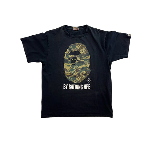 Bape Big Head Camp Black Tee (L)