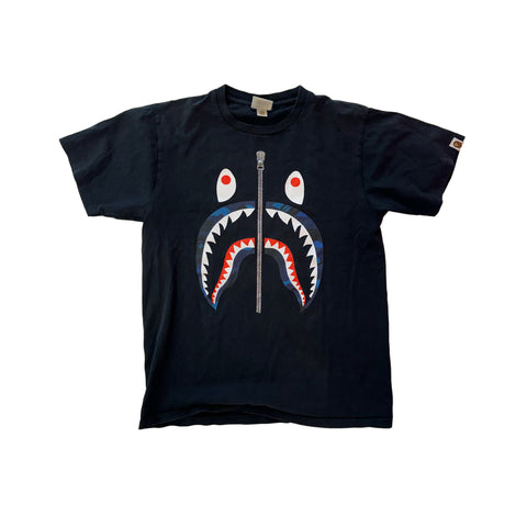 Bape Fake Zip Shark Tee (M)