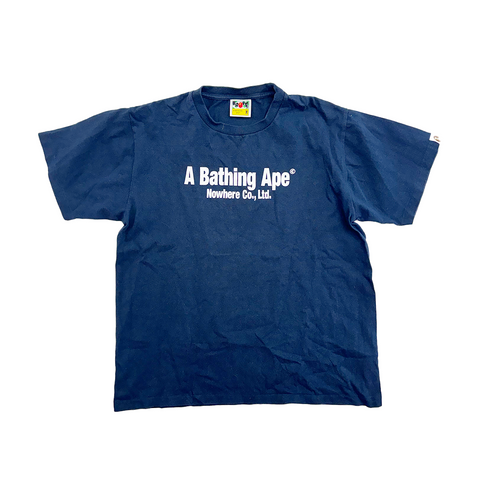 Bape Handle With Care Navy Tee (M)