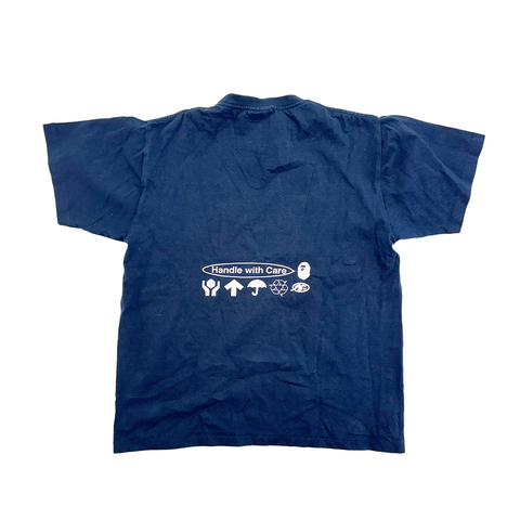 Bape Handle With Care Navy Tee (M)