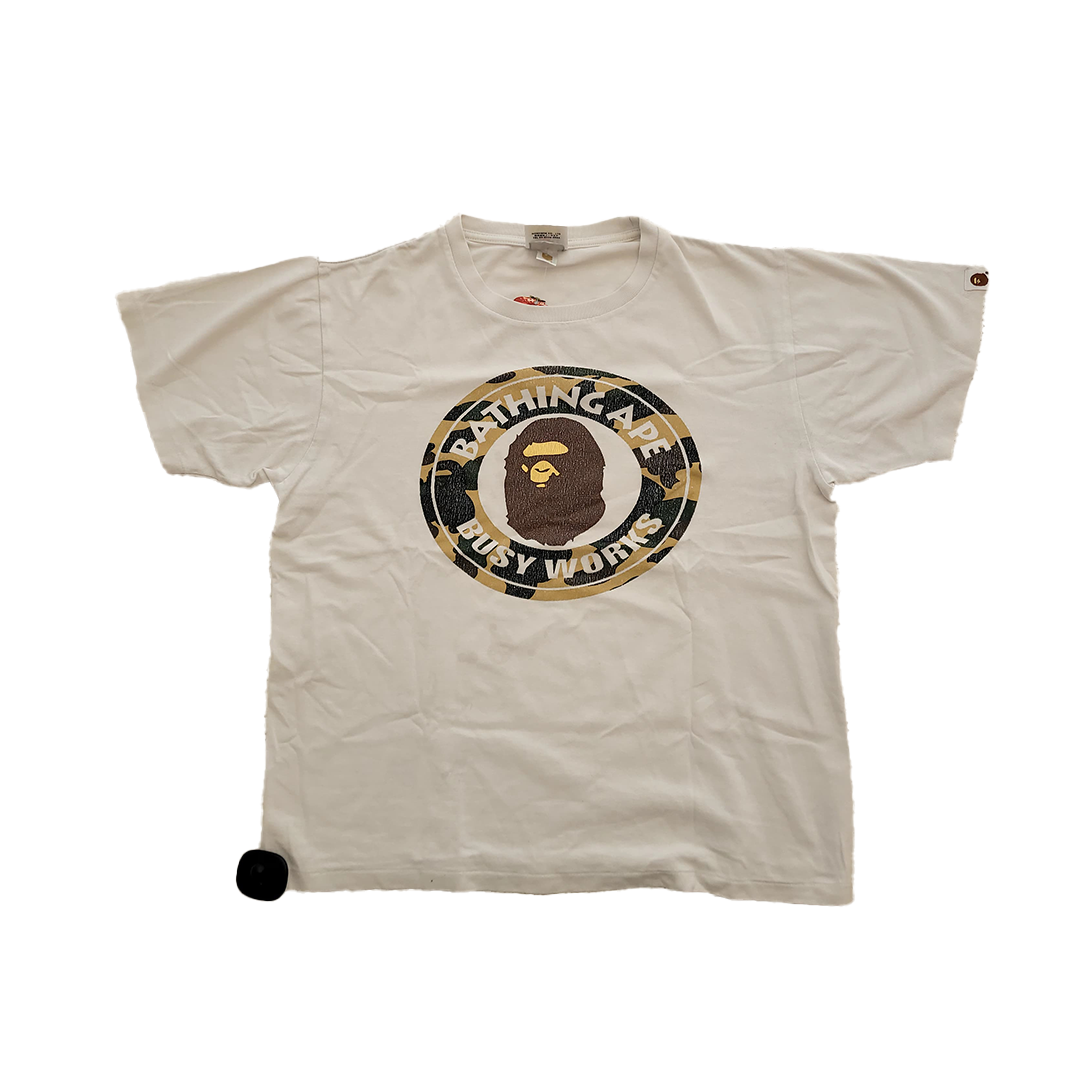 BAPE Busy Works White Tee (M)