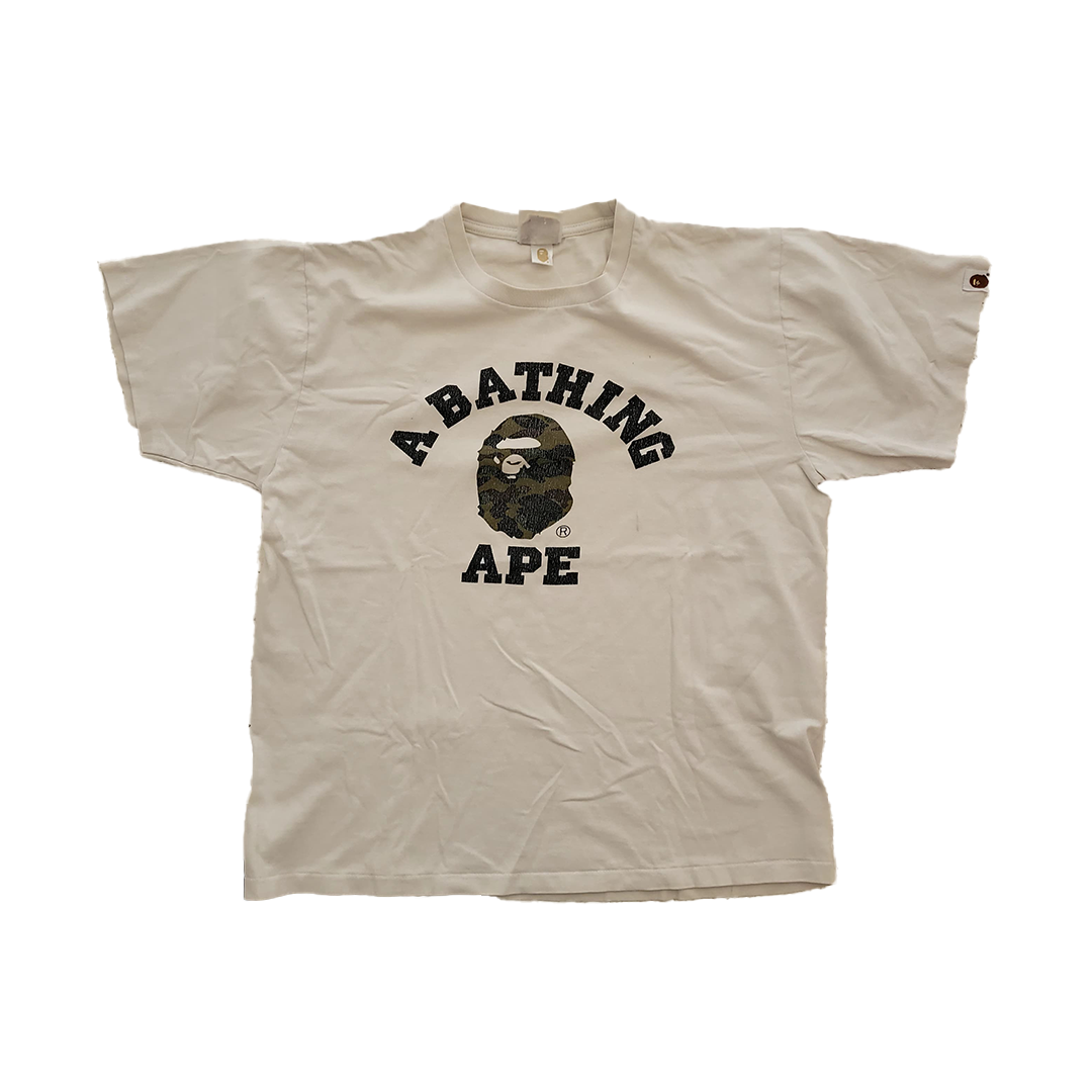 BAPE College White Tee (L)