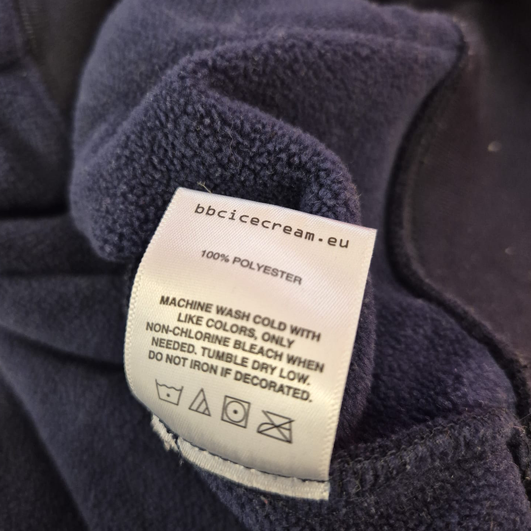 BBC Fleece Navy Hoodie (L)